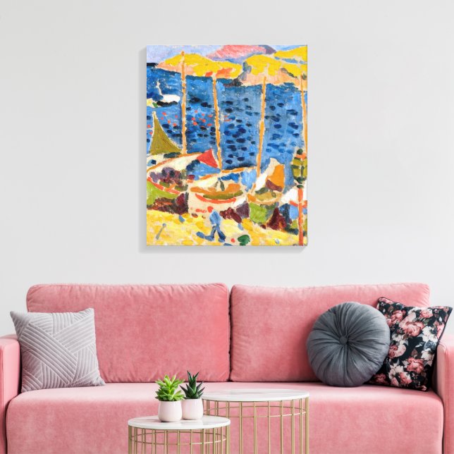 Lienzo Barcos en el puerto de Collioure | Andre Derain | (Insitu (Sala de estar))