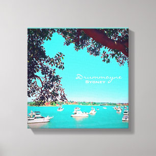 Lienzo Barcos en el puerto Drummoyne Sydney