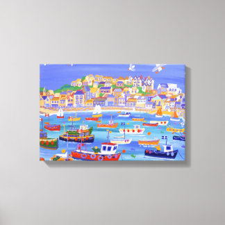 Lienzo Barcos en el puerto, St Ives