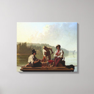 Lienzo Barcos en el río Misuri