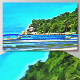 Lienzo Barcos pesqueros de Mismaloya 0346