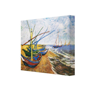 Lienzo Barcos pesqueros de Vincent van Gogh