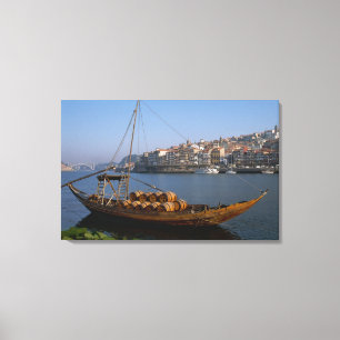 Lienzo Barcos Rabelo, Oporto, Portugal