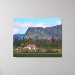 Lienzo Barn Rojo y Enumclaw