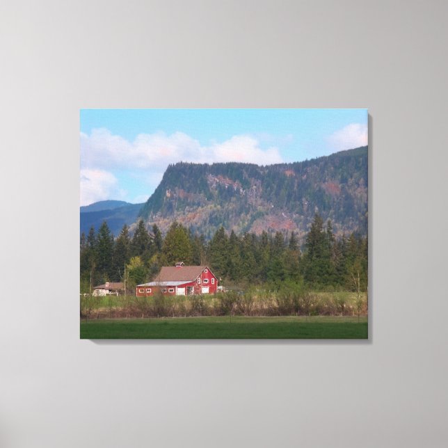 Lienzo Barn Rojo y Enumclaw (Anverso)