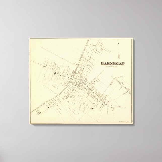 Lienzo Barnegat, Nueva Jersey (Anverso)