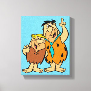 Lienzo Barney Rubble y Fred Flintstone