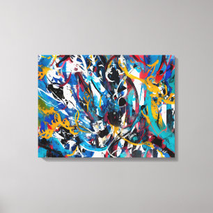 Lienzo Barrido abstracto de pintura