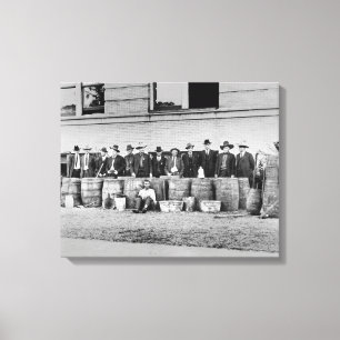 Lienzo Barriles de Liquor de contrabando, 1922