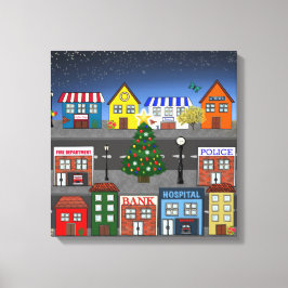 Lienzo Barrio de Small Town