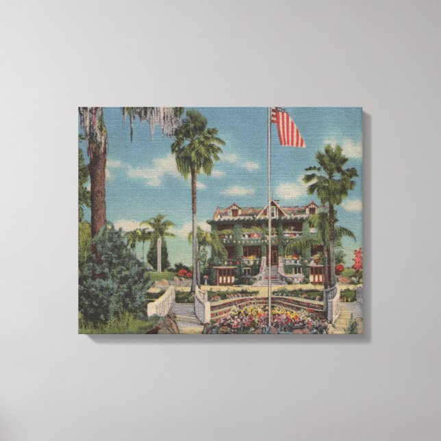 Lienzo Bartow, Florida - Vista de la Casa de las Maravill (Anverso)