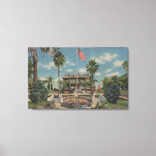 Lienzo Bartow, la Florida - vista de la casa de la