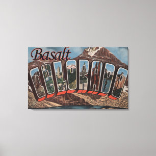 Lienzo Basalto, Colorado - Escenas de letras grandes