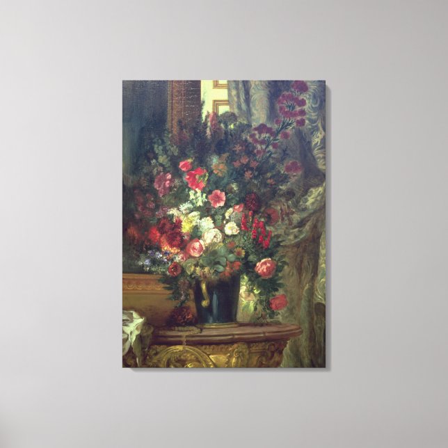 Lienzo Base de flores en una consola, 1848-49 (Anverso)