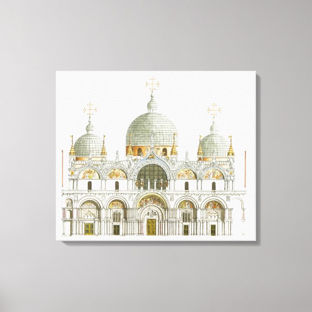 Lienzo Basílica de San Marcos. Venecia Italia (Anverso)