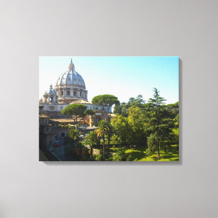 Lienzo Basílica de San Pedro, Ciudad del Vaticano, Roma,