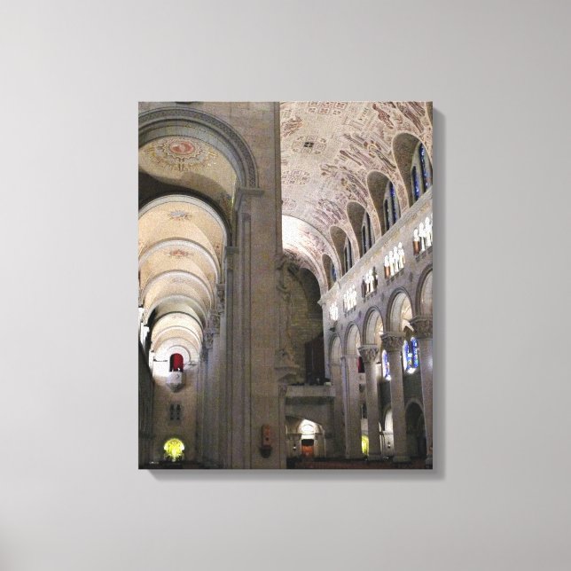 Lienzo Basílica de Santa Ana de Beaupre, Quebec, Canadá (Anverso)