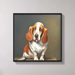 Lienzo Basset Artesien Normand - Retrato de Perro