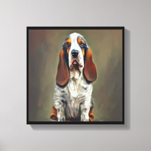 Lienzo Basset Azul de Gascuña