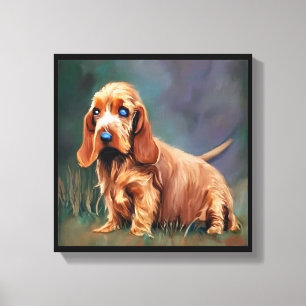 Lienzo Basset Fauve de Bretagne - Retrato de Perro