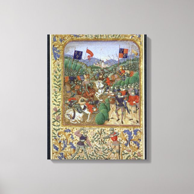 Lienzo Batalla de Agincourt, 25 de octubre de 1415 (p/c e (Anverso)