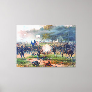 Lienzo Batalla de Antietam Thure de Thulstrup 1887 Restau
