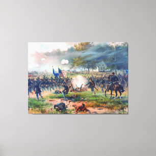 Lienzo Batalla de Antietam Thure de Thulstrup 1887 Restor