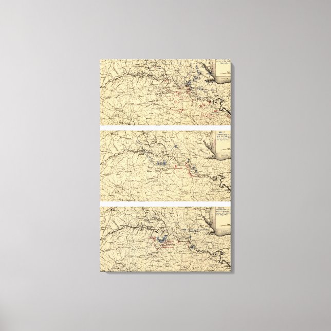 Lienzo Batalla de Chancellorsville (Anverso)