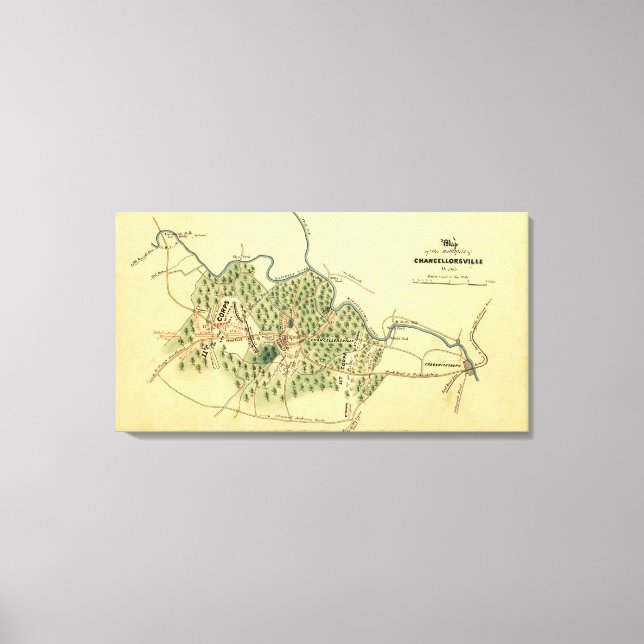 Lienzo Batalla de Chancellorsville 3 (Anverso)