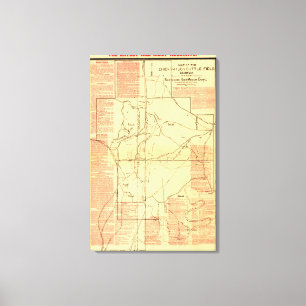 Lienzo Batalla de Chickamauga - mapa panorámico de la