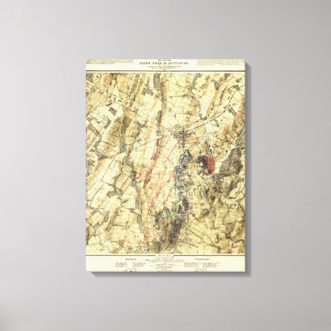 Lienzo Batalla de Gettysburg 13 (Anverso)