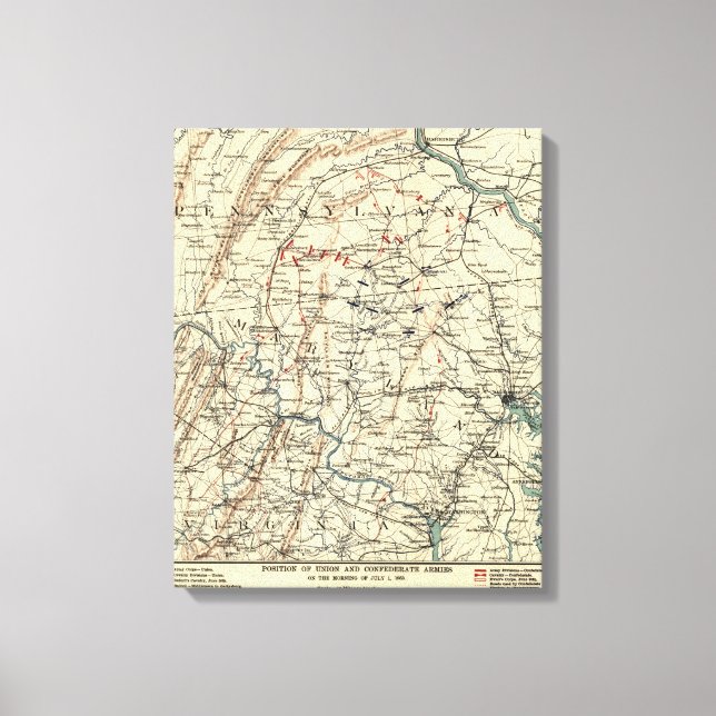 Lienzo Batalla de Gettysburg 6 (Anverso)