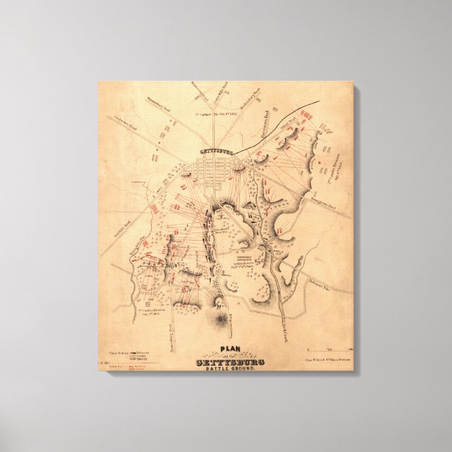 Lienzo Batalla de Gettysburg 8 (Anverso)