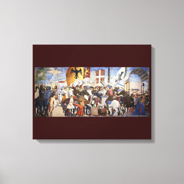 Lienzo BATALLA DE HERACLIUS por Piero Della Francesca (Anverso)
