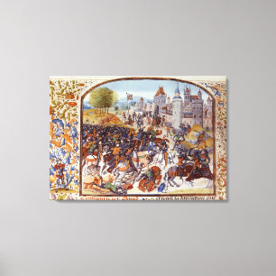 Lienzo Batalla de la cruz de Neville del ciento