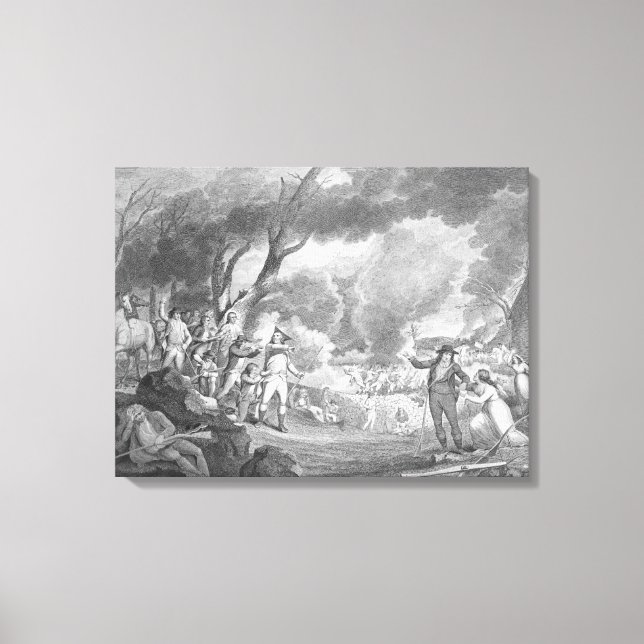 Lienzo Batalla de Lexington (Anverso)