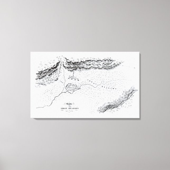 Lienzo Batalla de los Grandes Barrios, 3 de julio de 1754 (Anverso)