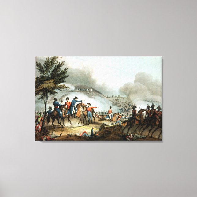 Lienzo Batalla de Salamanca, grabada por J. Clarke (Anverso)