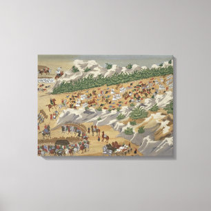 Lienzo Batalla de Vasilika en 1821, de la revista