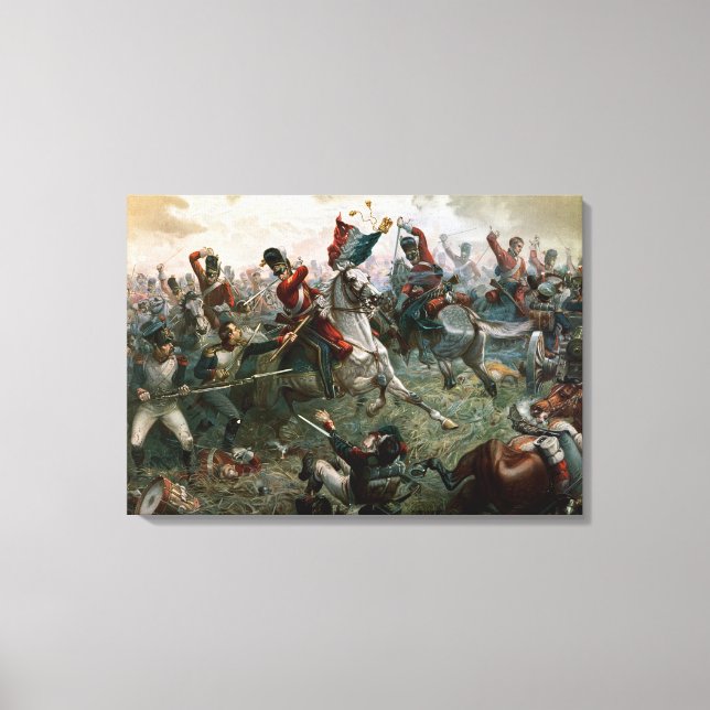 Lienzo Batalla de Waterloo, 18 de junio de 1815, 1898 (co (Anverso)