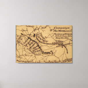 Lienzo Batalla del desierto - guerra civil panorámica