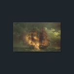 Lienzo Batalla entre la fragata francesa 'Arethuse'<br><div class="desc">Batalla entre la fragata francesa 'Arethuse' y la fragata inglesa 'Amelia' en vista de las islas de Loz,  7 de febrero de 1813 | por Louis Philippe Crepin | Ubicación del arte: Chateau de Versailles,  Francia | Artista francés | Número de colección de imágenes: XIR155356</div>