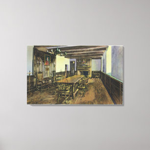 Lienzo Batería de disparo caliente cañón sobre la boca de