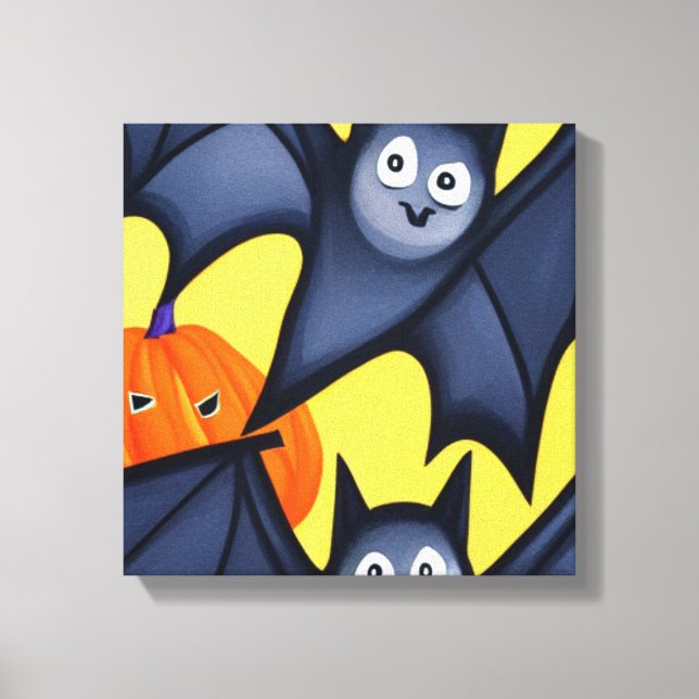 Lienzo Batería y calabazas (Anverso)