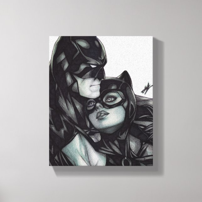 Lienzo Batman & Catwoman ~ Bruce wayne & Selina Kyle (Anverso)