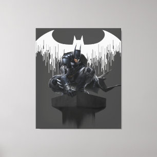 Lienzo Batman encaramado en un pilar