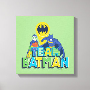 Lienzo Batman   Equipo Batman y Robin