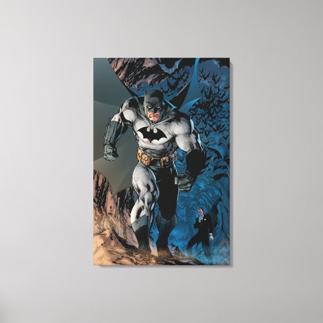 Lienzo Batman sale de la cueva de Bat (Anverso)