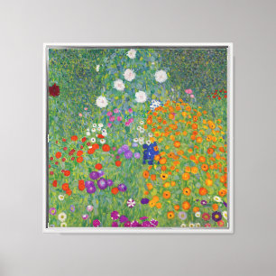 Lienzo Bauerngarten, pintura al óleo, Gustav Klimt