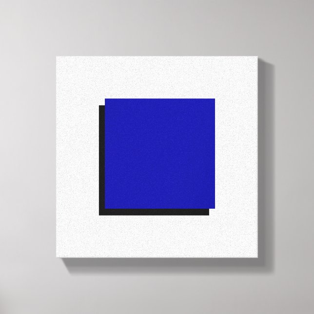Lienzo Bauhaus Design Geométrico Art Blue Square (Anverso)